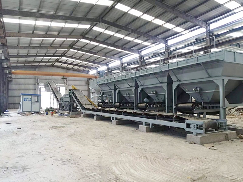 WDJ600型水穩(wěn)拌和站配臥式倉(cāng)